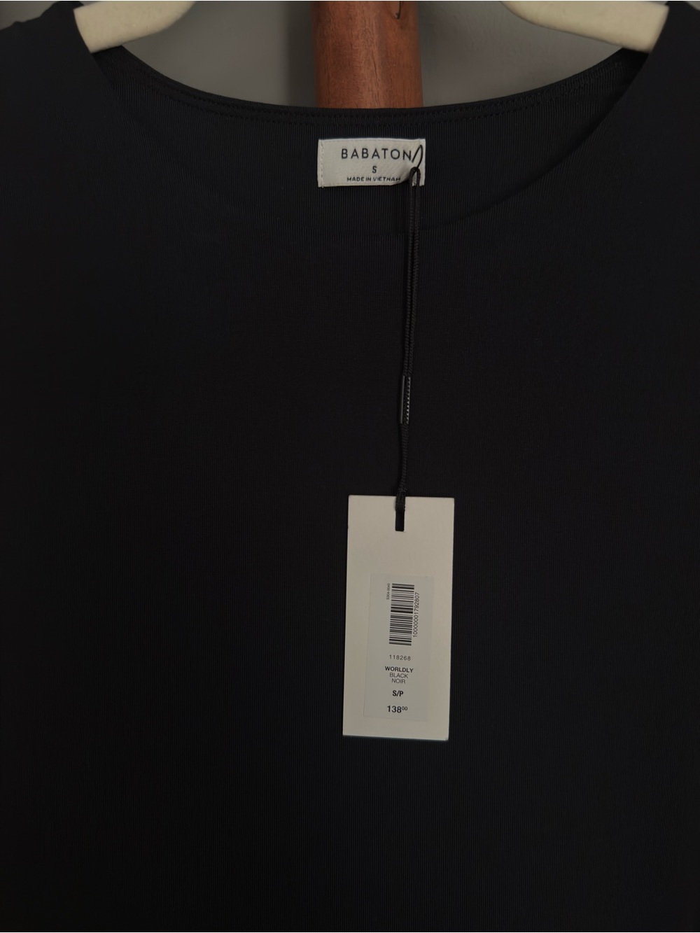 NWT Aritzia Babaton Worldly Poplin Black Sleeveless Maxi Dress (Size S) - Picture 2 of 2